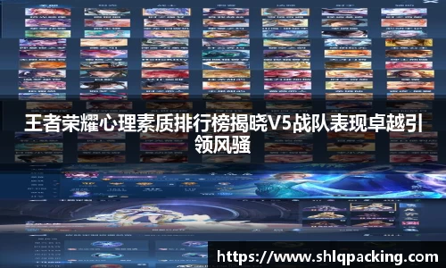 王者荣耀心理素质排行榜揭晓V5战队表现卓越引领风骚